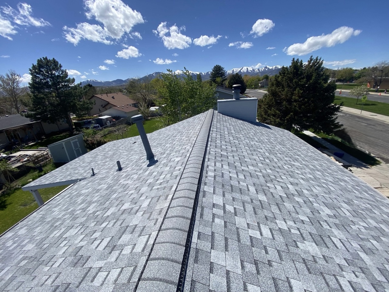 Shingle Install Straight Ridge Pleasant Grove Utah 02