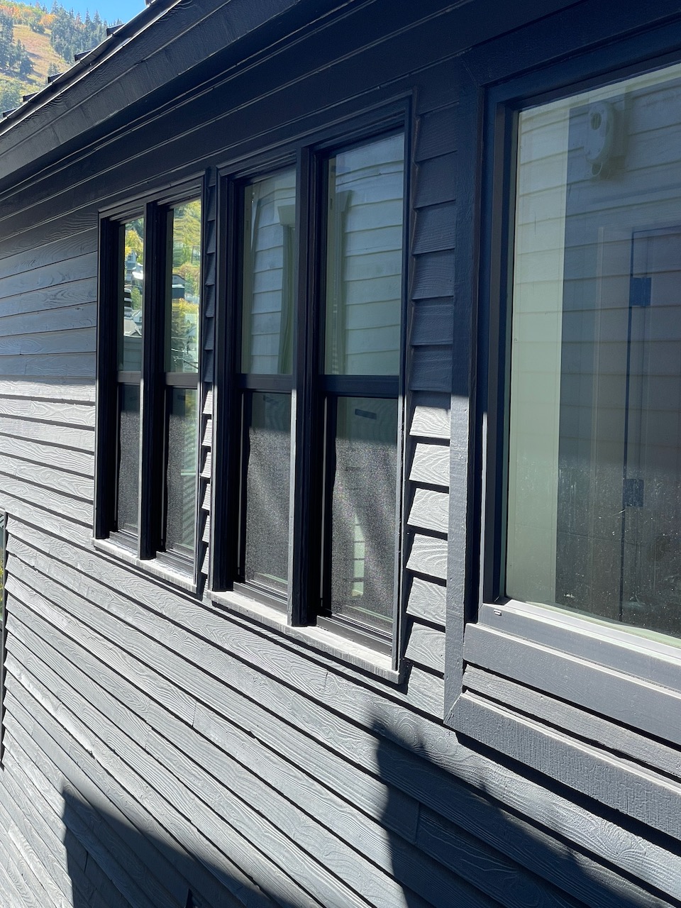 Black Fiberglass Replacement Window